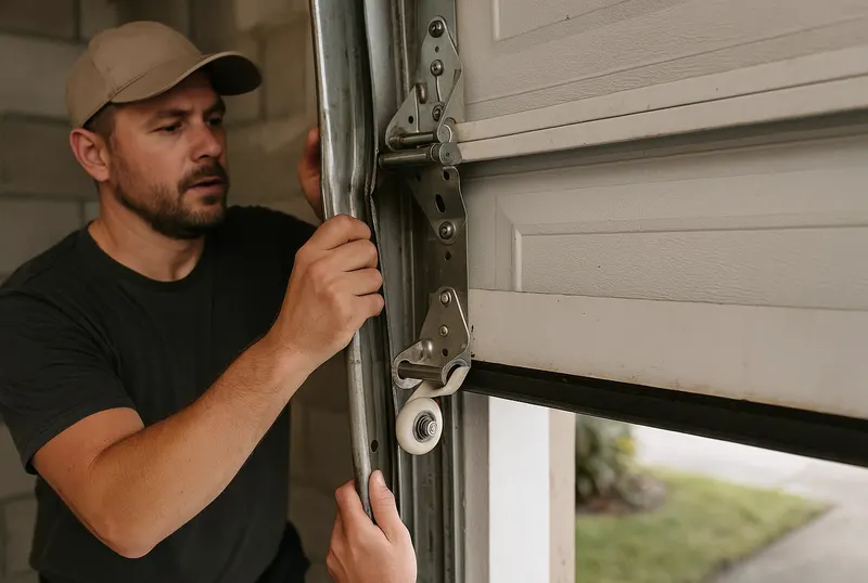 Off Track Door Repair in Saint Leo